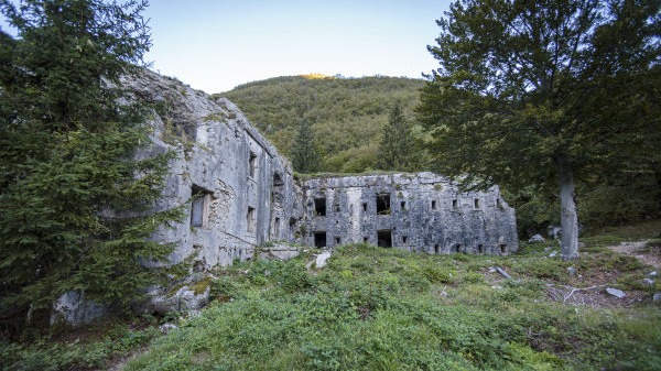 Fort Hermann, eine der meist besuchten Kulturstätten im Soda Tal. Ein wichtiges Denkmal für die Verteidigung der türkischen Invasionen, der Armee Napoleons und der Angriffe des ersten Weltkrieges.